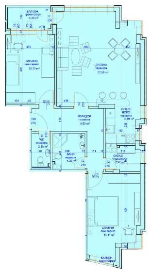 Тристаен апартамент в Пловдив, Кючук Париж - 113 кв.м за 854 €/кв.м - Снимка #1