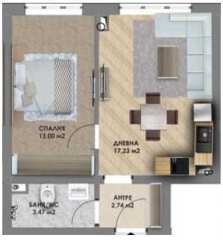 Двустаен апартамент в Пловдив, Христо Смирненски - 53 кв.м за 748 €/кв.м - Снимка #1