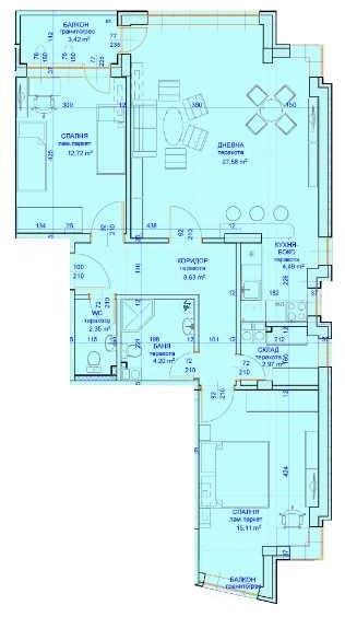 Тристаен апартамент в Пловдив, Кючук Париж - 112 кв.м за 854 €/кв.м - Снимка #1