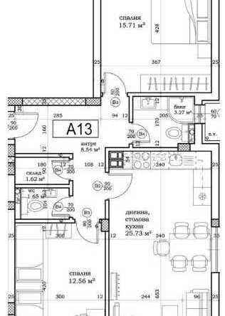 Тристаен апартамент в Пловдив, Остромила - 103 кв.м за 1204 €/кв.м - Снимка #1
