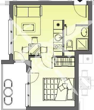 Едностаен апартамент в к.к. Слънчев бряг - 30 кв.м за 1263 €/кв.м - Снимка #1