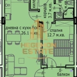 Двустаен апартамент в Варна, Кайсиева градина - 69 кв.м за 769 €/кв.м - Снимка #1
