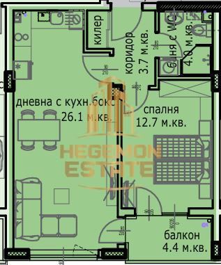 Двустаен апартамент в Варна, Кайсиева градина - 69 кв.м за 769 €/кв.м - Снимка #1