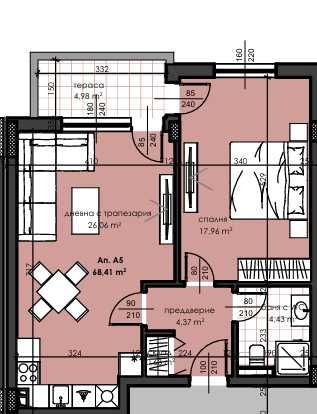 Двустаен апартамент в Асеновград - 77 кв.м за 616 €/кв.м - Снимка #1