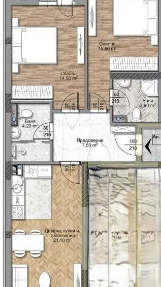 Тристаен апартамент в София, Овча купел 2 - 101 кв.м за 2012 €/кв.м - Снимка #1