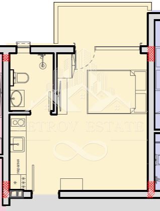 Едностаен апартамент в Велинград - 34 кв.м за 900 €/кв.м - Снимка #1