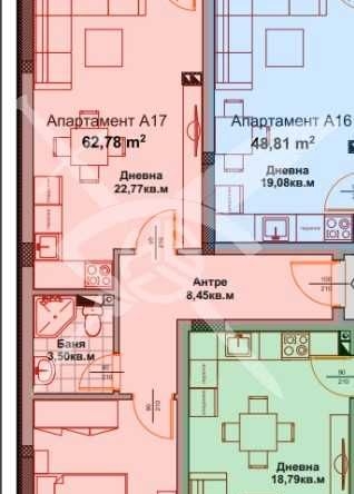 Двустаен апартамент в Айтос - 62 кв.м за 1044 €/кв.м - Снимка #1