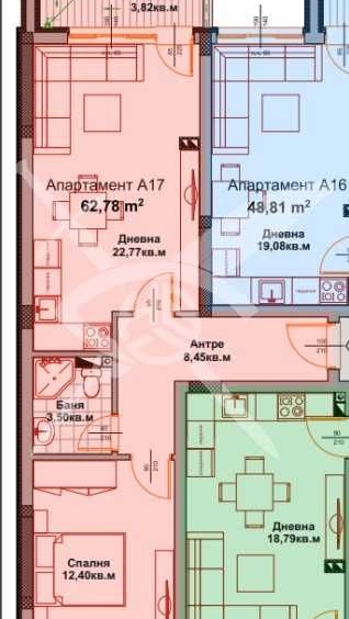 Двустаен апартамент в Айтос - 62 кв.м за 1044 €/кв.м - Снимка #1