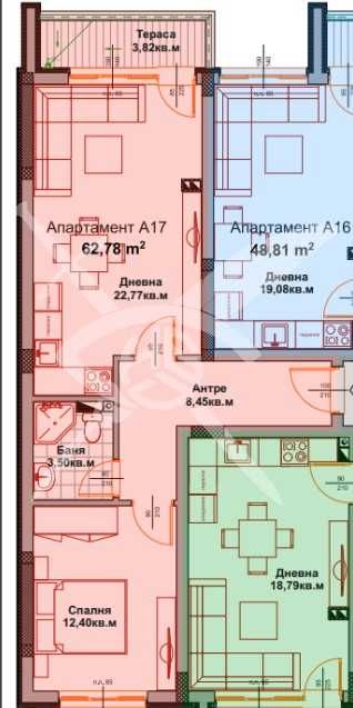Двустаен апартамент в Айтос - 62 кв.м за 1044 €/кв.м - Снимка #1