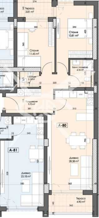 Тристаен апартамент в Пловдив, Кършияка - 113 кв.м за 1194 €/кв.м - Снимка #1