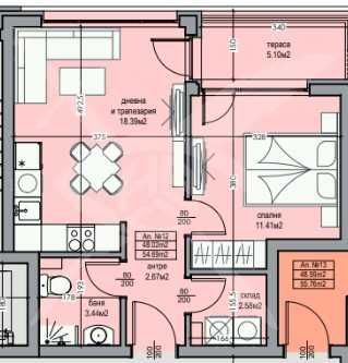 Двустаен апартамент в Бургас, Долно Езерово - 55 кв.м за 926 €/кв.м - Снимка #1