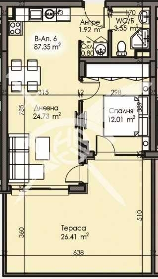Двустаен апартамент в Бургас, Изгрев - 87 кв.м за 1205 €/кв.м - Снимка #1