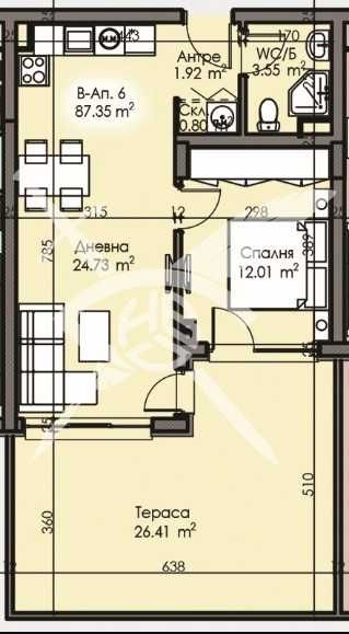Двустаен апартамент в Бургас, Изгрев - 87 кв.м за 1205 €/кв.м - Снимка #1