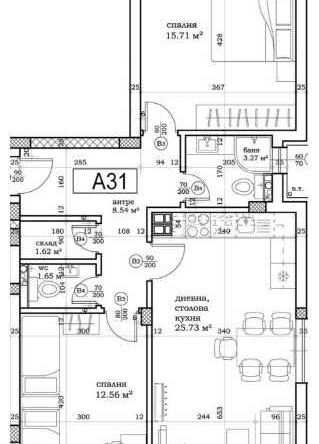 Тристаен апартамент в Пловдив, Остромила - 103 кв.м за 1200 €/кв.м - Снимка #1