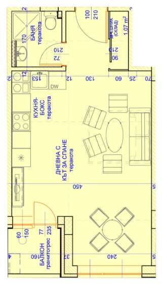 Едностаен апартамент в Пловдив, Кючук Париж - 40 кв.м за 875 €/кв.м - Снимка #1