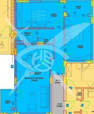 Тристаен апартамент в Бургас, Меден рудник - зона А - 102 кв.м за 476 €/кв.м - Снимка #1