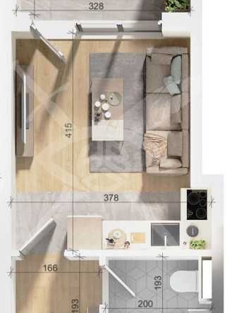 Едностаен апартамент в Пловдив, Тракия - 35 кв.м за 1258 €/кв.м - Снимка #1