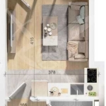 Едностаен апартамент в Пловдив, Тракия - 35 кв.м за 1486 €/кв.м - Снимка #1