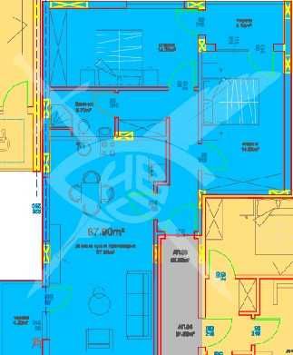 Тристаен апартамент в Бургас, Меден рудник - зона А - 101 кв.м за 513 €/кв.м - Снимка #1