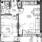 Двустаен апартамент в Пловдив, Кючук Париж - 60 кв.м за 1104 €/кв.м - Снимка #1