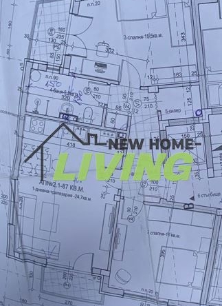 Тристаен апартамент в Пазарджик, Център - 103 кв.м за 1305 €/кв.м - Снимка #1