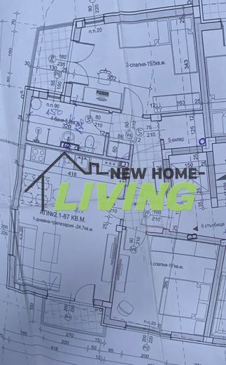 Тристаен апартамент в Пазарджик, Център - 103 кв.м за 1305 €/кв.м - Снимка #1