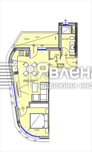 Двустаен апартамент в Поморие - 69 кв.м за 1407 €/кв.м - Снимка #1