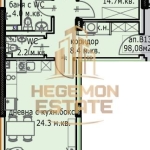 Тристаен апартамент в Варна, Кайсиева градина - 98 кв.м за 700 €/кв.м - Снимка #1