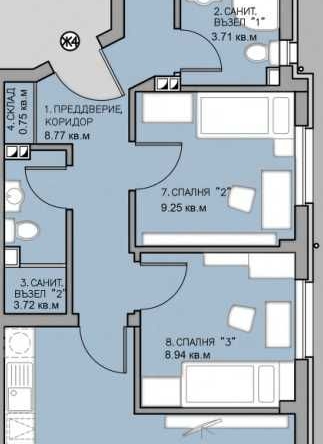 Многостаен апартамент в Пловдив, Остромила - 114 кв.м за 1118 €/кв.м - Снимка #1