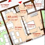 Двустаен апартамент в Бургас, Сарафово - 54 кв.м за 894 €/кв.м - Снимка #1