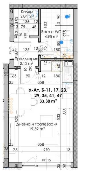 Дава се под наем Едностаен апартамент в Пловдив, Кючук Париж - 40 кв.м за 22478 € - Снимка #1