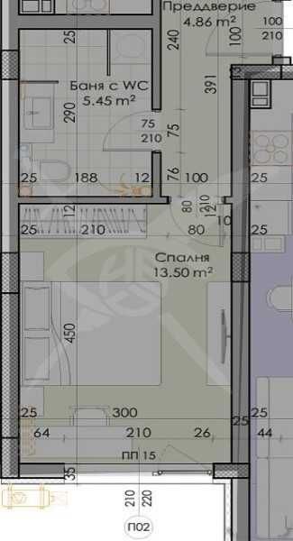 Двустаен апартамент в Пловдив, Южен - 76 кв.м за 1224 €/кв.м - Снимка #1