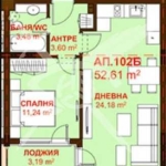 Двустаен апартамент в Бургас, Сарафово - 52 кв.м за 1647 €/кв.м - Снимка #1