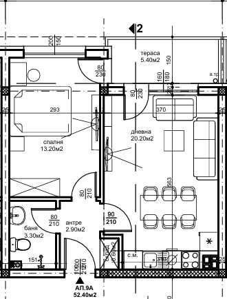 Двустаен апартамент в Пловдив, Кючук Париж - 59 кв.м за 1123 €/кв.м - Снимка #1