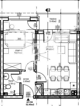 Двустаен апартамент в Пловдив, Беломорски - 60 кв.м за 1104 €/кв.м - Снимка #1
