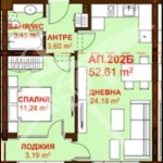 Двустаен апартамент в Бургас, Сарафово - 52 кв.м за 1595 €/кв.м - Снимка #1