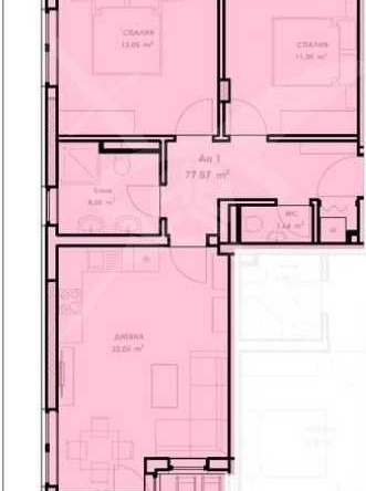 Тристаен апартамент в Пловдив, Коматевски възел - 84 кв.м за 587 €/кв.м - Снимка #1