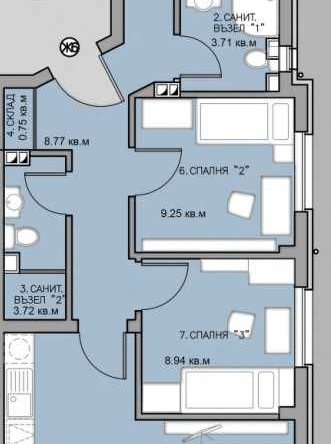 Многостаен апартамент в Пловдив, Остромила - 115 кв.м за 1109 €/кв.м - Снимка #1