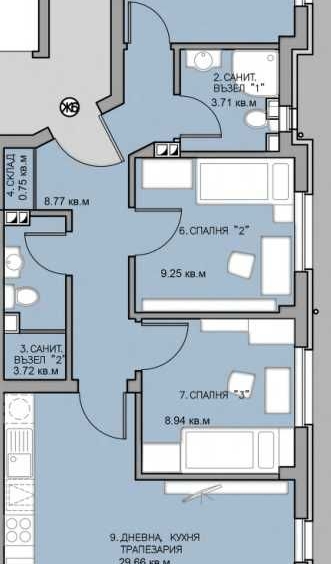 Многостаен апартамент в Пловдив, Остромила - 115 кв.м за 1109 €/кв.м - Снимка #1
