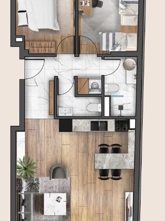 Тристаен апартамент в София, Надежда 2 - 120 кв.м за 759 €/кв.м - Снимка #1