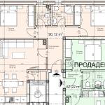 Тристаен апартамент в Пловдив, Прослав - 103 кв.м за 996 €/кв.м - Снимка #1