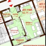 Двустаен апартамент в Бургас, Сарафово - 52 кв.м за 842 €/кв.м - Снимка #1