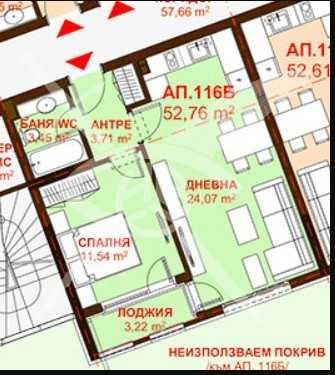 Двустаен апартамент в Бургас, Сарафово - 52 кв.м за 842 €/кв.м - Снимка #1