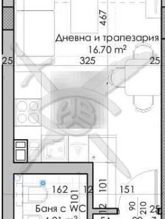 Едностаен апартамент в Пловдив, Южен - 34 кв.м за 720 €/кв.м - Снимка #1