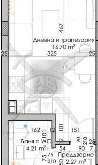 Едностаен апартамент в Пловдив, Южен - 34 кв.м за 720 €/кв.м - Снимка #1