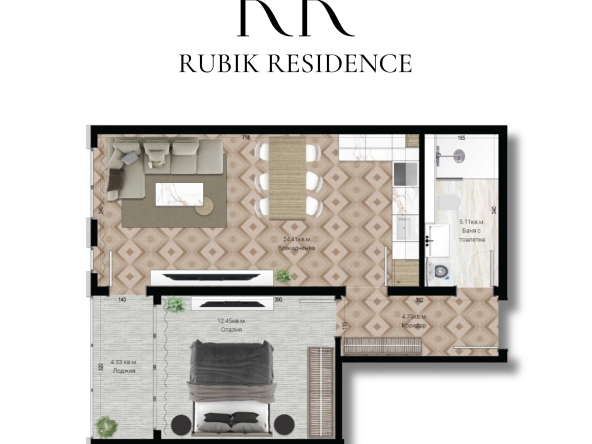 Двустаен апартамент в Русе, Център - 70 кв.м за 1423 €/кв.м - Снимка #1