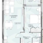 Двустаен апартамент в Пловдив, Остромила - 73 кв.м за 1053 €/кв.м - Снимка #1