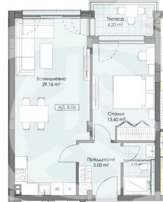 Двустаен апартамент в Пловдив, Остромила - 73 кв.м за 1053 €/кв.м - Снимка #1