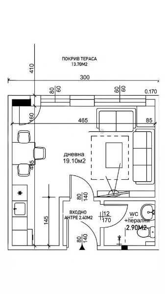 Едностаен апартамент в Пловдив, Остромила - 49 кв.м за 1266 €/кв.м - Снимка #1