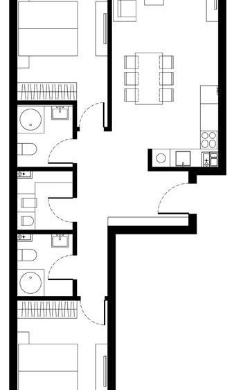 Тристаен апартамент в София, Малинова долина - 130 кв.м за 1786 €/кв.м - Снимка #1